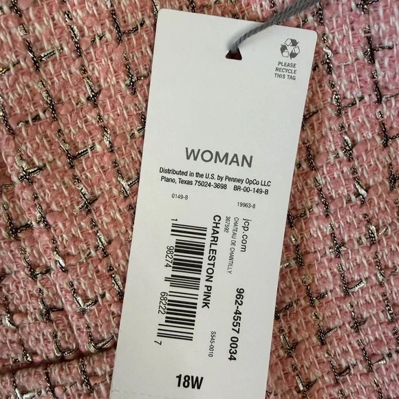 Liz Claiborne Pink Textured Blazer - Picture 9 of 10